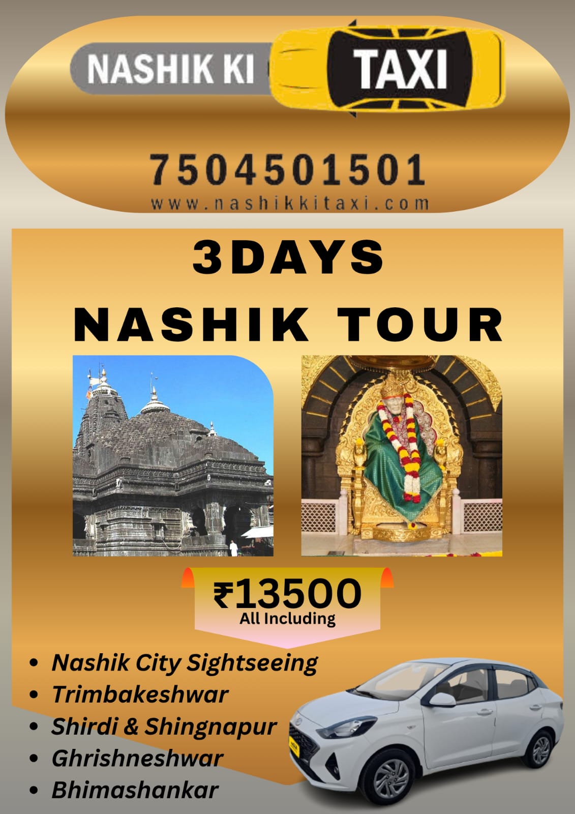 Family enjoying Nashik sightseeing tour